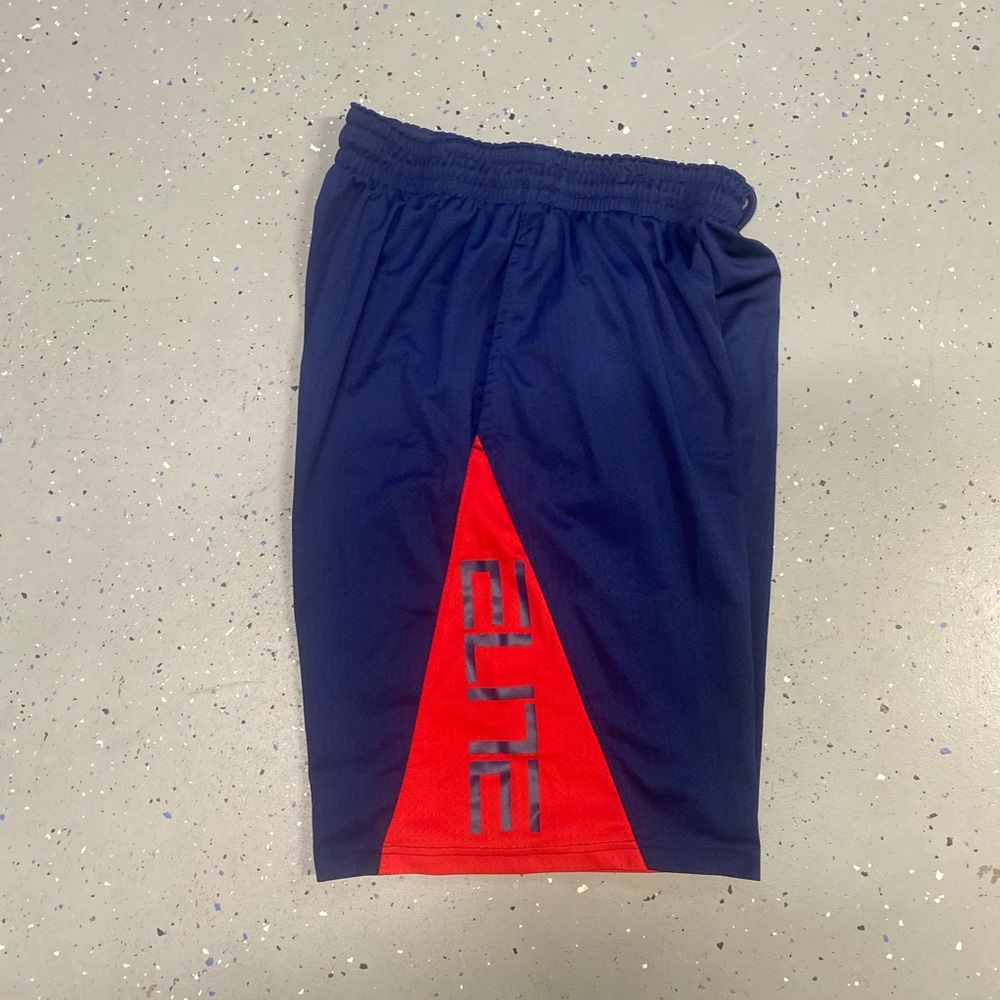 Nike Team Hyper Elite Basketball Shorts Mens Sz L Blue Red Dri-Fit Swoosh